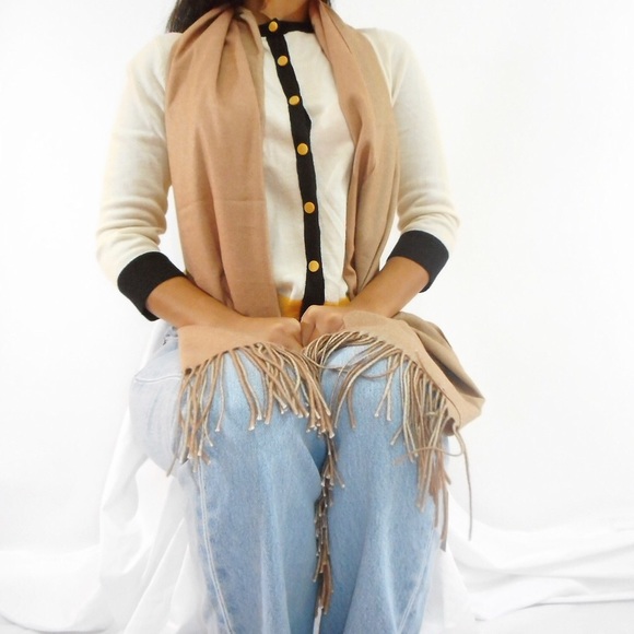 Elegant Duo Toned Scarf - Picture 3 of 3